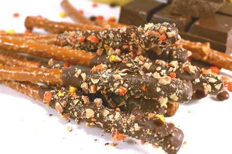 Reeses Chocolate Covered Pretzel Rods The Three Snackateers