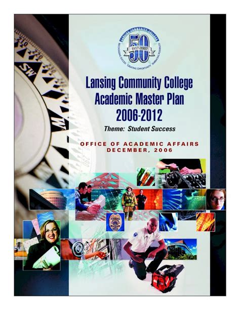 Pdf Master Plan Cover Lansing Community College Enrollment