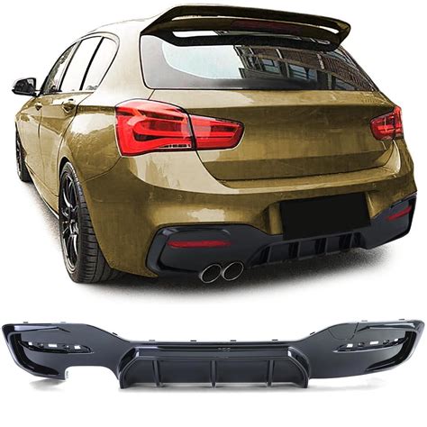 Diffuseur Arriere Pack M Performance Noir Brillant Pour Bmw Serie F