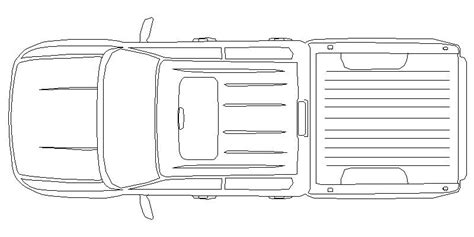 Bloques AutoCAD Gratis De Camioneta Ford 150 Cuatro Puertas