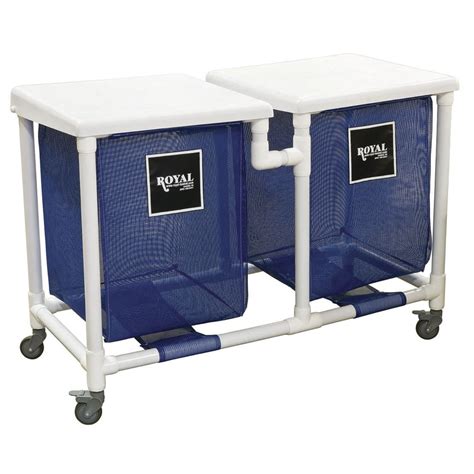 Double Blue Plastic Hamper 24 Gal