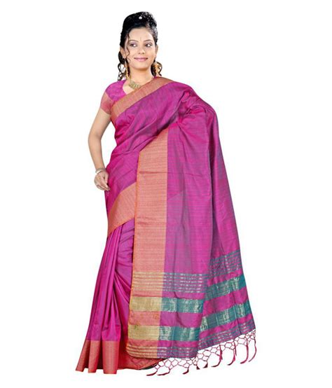 Indian Fashionista Pink Art Silk Saree Buy Indian Fashionista Pink