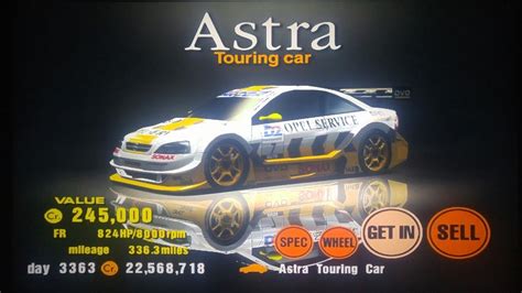 Gran Turismo 3 Opel Astra Touring Car Team Phoenix Competitive