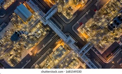 Aerial Top View Oil Gas Tank Stock Photo Shutterstock