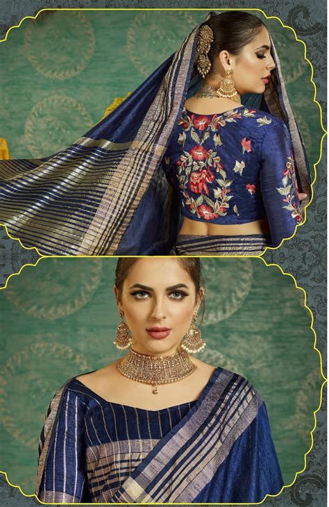 Buy Blue Color Handloom Weaving Silk Saree In Uk Usa And Canada