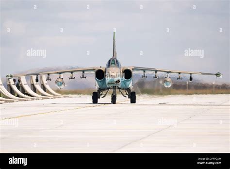 A Sukhoi Su 25 Frogfoot Combat Aircraft Of The Azerbaijani Air Force