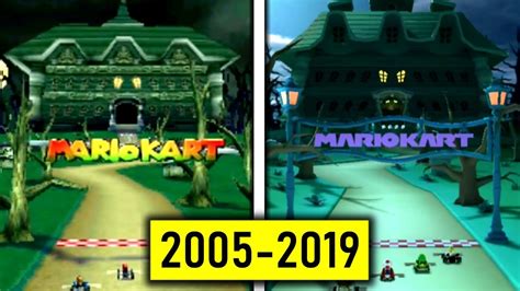 Evolution Of Luigis Mansion Ds In Mario Kart 2005 2019 Youtube