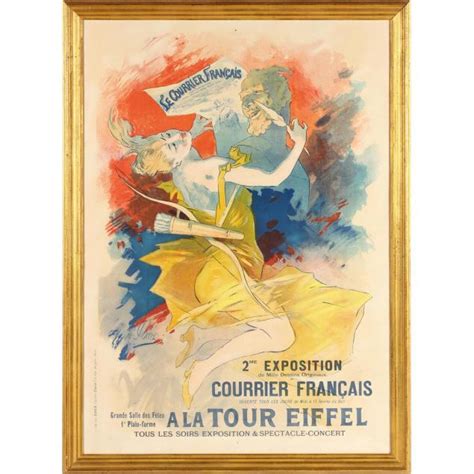 Jules Cheret French Le Courrier Francais Poster Lot