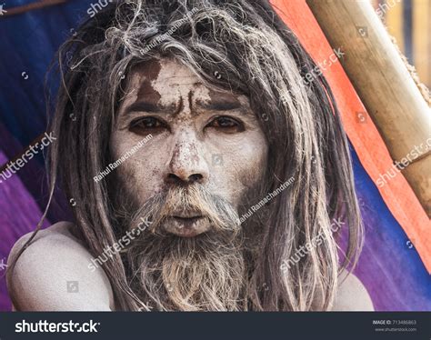 Closeup Aghori Sadhu Allahabad Kumbh Mela Stock Photo 713486863 ...