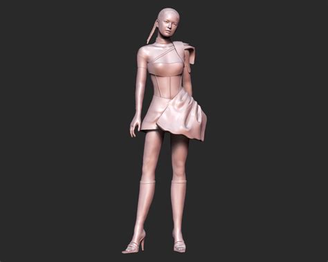 Stl File Jennie Kim Portrait Sculpture 3d Print Model 🗿 Obj And Dxf ・3d Print Object To