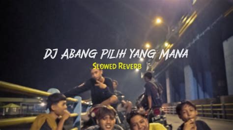 Dj Abang Pilih Yang Mana Slowed Reverb Dj Yang Lagi Viral Di Tiktok