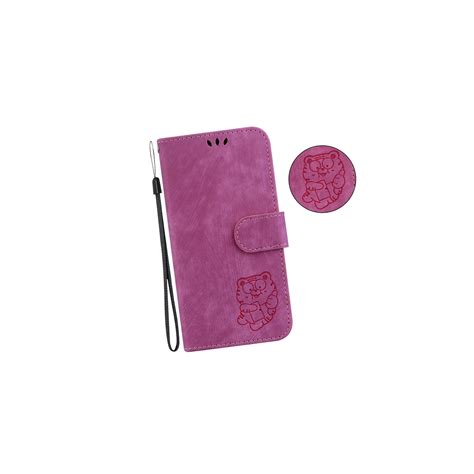 Skalo Motorola Moto G Embossed Tiger Pl Nbok Cerise Elgiganten