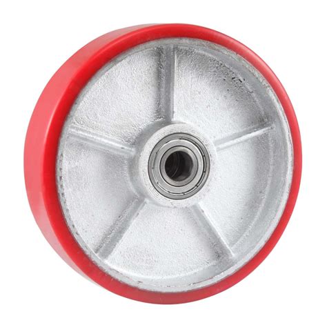 Wholesale 4 Inch Super PU Heavy Duty Caster Wheel Red With 6203