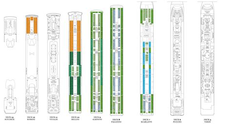 MSC Lirica Deck Plans | CruiseInd