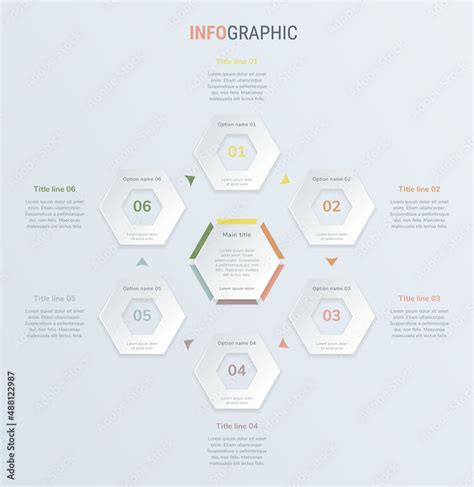 Vintage Timeline Infographic Design Vector 6 Steps Honeycomb Workflow