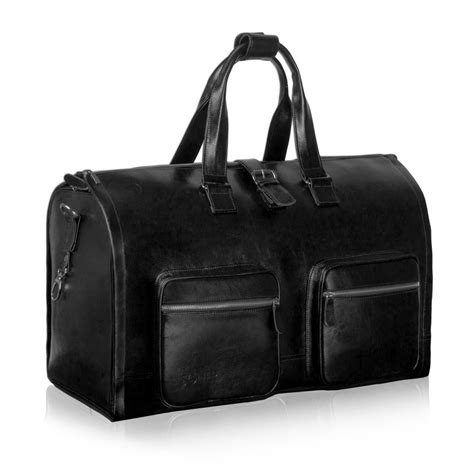 Genuine leather men's garment bag SL18 Harlow black Black | Bags ...