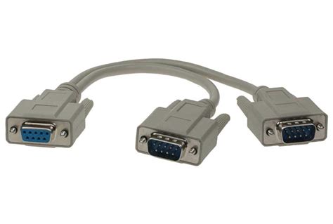 SF Cable 1ft DB9 Female To 2 Male Serial RS232 Splitter Cable Buy