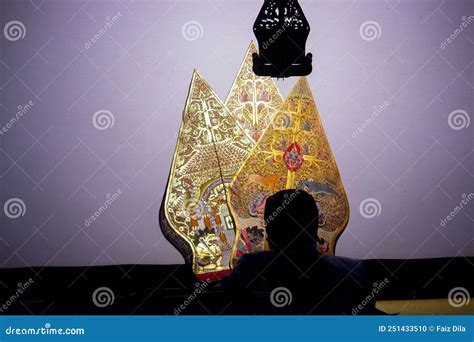 Wayang Kulit Or Shadow Puppets From Java Indonesia Puppet Show By