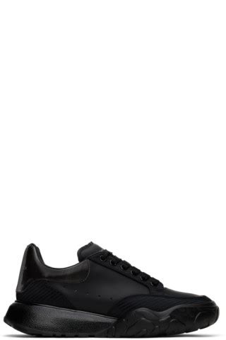 Alexander Mcqueen Black New Court Sneakers Ssense Canada