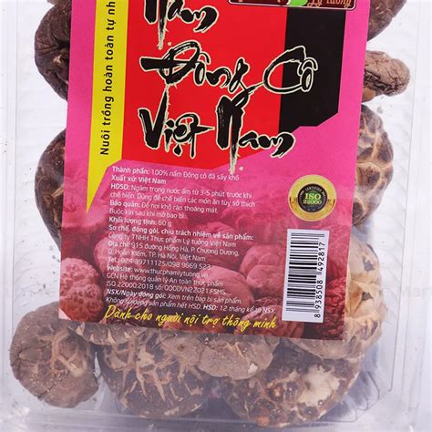 Nấm đông cô khô Việt Nam túi 60g (ea)