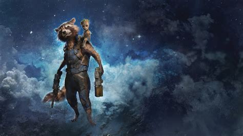 1920x1080 Rocket Raccoon And Baby Groot Summer Of Heroes Laptop Full Hd