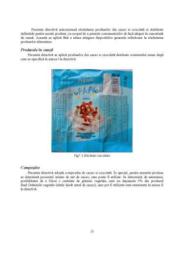 Etichetarea Produselor Alimentare Proiect Doc