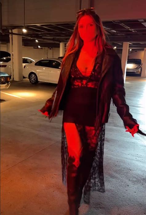 Heidi Klum Wore A Sheer Dress And Hot Pants For Date Night