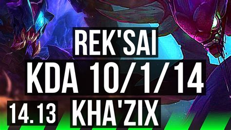 Rek Sai Vs Kha Zix Jgl Winrate Godlike Na