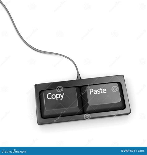 Copy paste keyboard stock illustration. Illustration of shortcut - 29910730