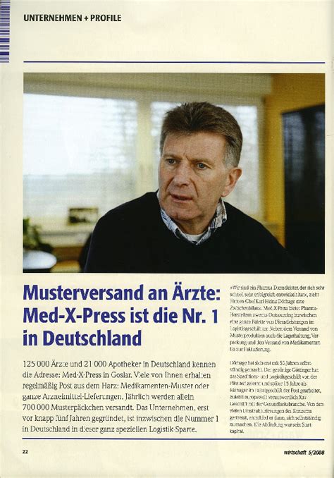 Musterversand an Ärzte Med X Press ist Nr 1 in Deutschland