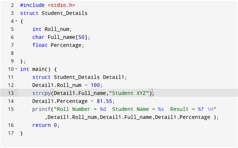 Structures In C