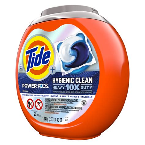 Tide Power PODS Laundry Detergent Pacs Hygienic Clean Original 25ct