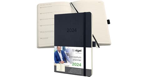 SIGEL C2424 Terminplaner Wochennotiz Kalender Conceptum 2024 Ca A5