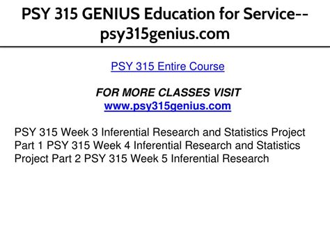 Ppt Psy Genius Education For Service Psy Genius Powerpoint