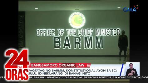 Pagtatag Ng Barmm Konstitusyonal Ayon Sa Sc Sulu Idineklarang Di