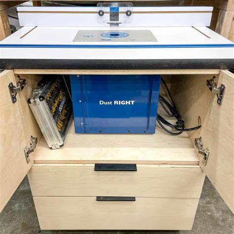 There S Plenty Of Storage Space Inside This DIY Router Table Router