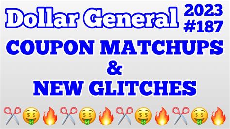 2023187🔥dollar General Couponing🤑coupon Matchups And New Glitches‼️must