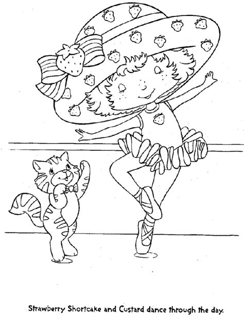 Strawberry Shortcake Ballerina Coloring Pages