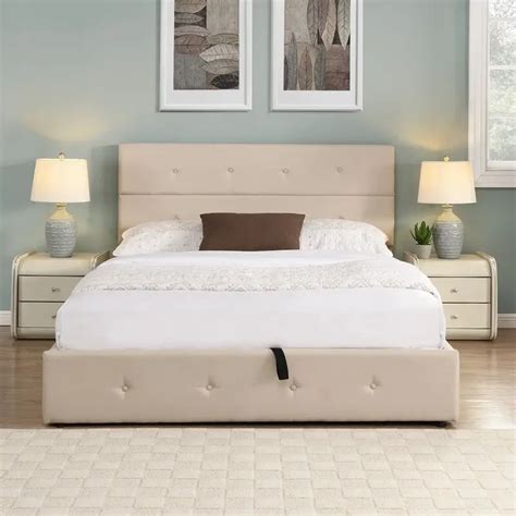 Queen Low Profile Platform Bed VigsHome