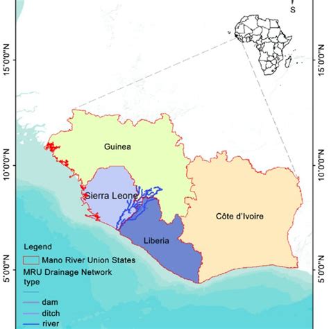 Map of Mano river Union States. | Download Scientific Diagram