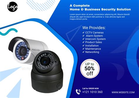 cctv camera flyer template | PosterMyWall