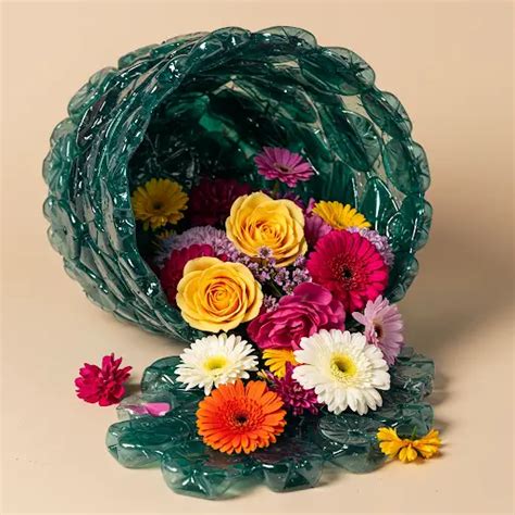 How to Recycle Plastic bottles into Unique Spilled Flower Pot - Home ...