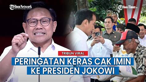 KERAS Cak Imin Peringatkan Jokowi Soal Aksi Bagi Bagi Bansos Untuk