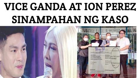 VICE GANDA AT ION PEREZ SINAMPAHAN NG KASO YouTube