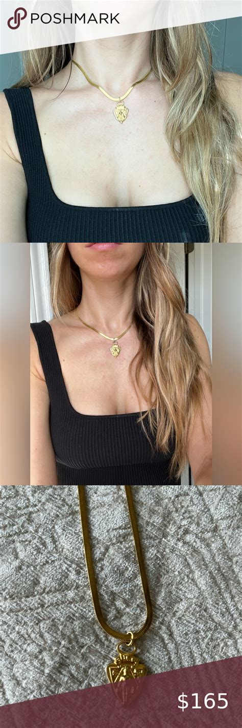 Gucci Herringbone Necklace K Gold Plated Over Stainless Steel