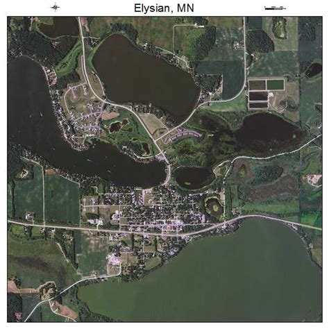 Aerial Photography Map of Elysian, MN Minnesota