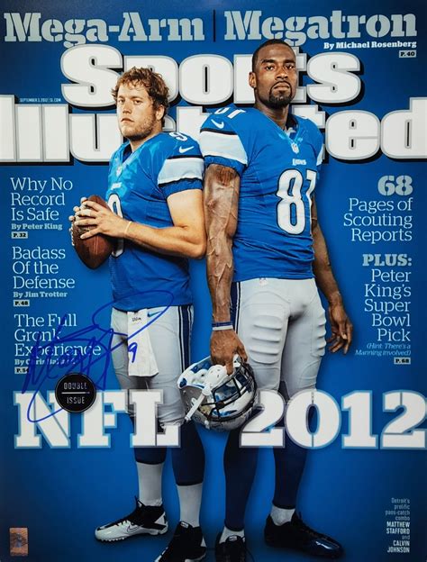 Detroit Lions 16x20 Matthew Stafford & Calvin Johnson Sports ...