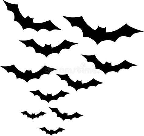 Group of Bats stock vector. Illustration of flying, halloween - 73877842