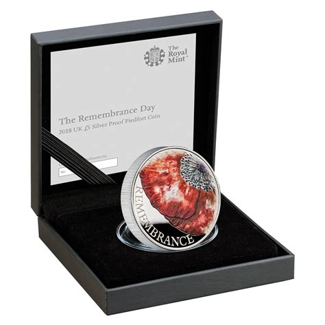 Pounds Elizabeth Ii Remembrance Day Silver Piedfort