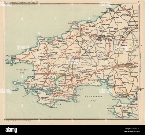 Carmarthen map hi-res stock photography and images - Alamy